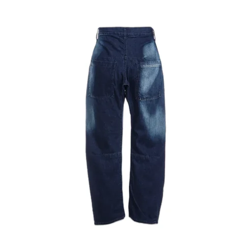 C/ Spotted Denim Gusset Wide Pants