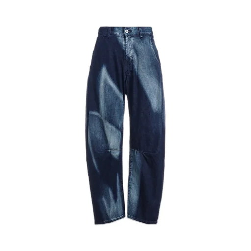 C/ Spotted Denim Gusset Wide Pants