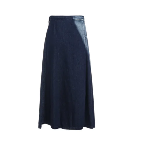 C/ Spotted Denim Triangle Gusset Flare Skirt