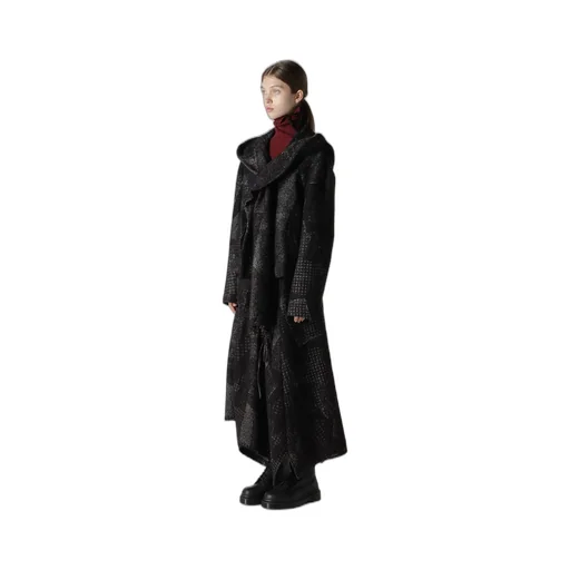 W/C Random Houndstooth Jq Hoodie Jacket