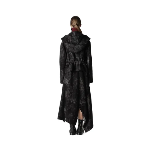 W/C Random Houndstooth Jq Hoodie Jacket