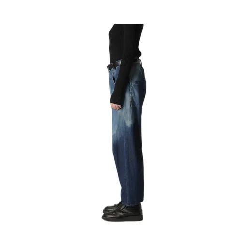C/ Spotted Denim Gusset Wide Pants