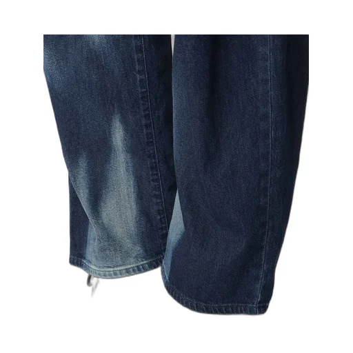 C/ Spotted Denim Gusset Wide Pants