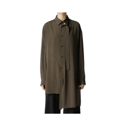 Crepe De Chine Front Placket Blouse