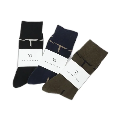 [Y's × Chicstocks]Line Socks