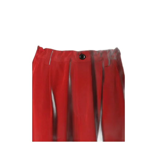 Crepe De Chine Cuffed Hem Cargo Pants