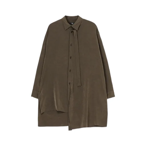 Crepe De Chine Front Placket Blouse