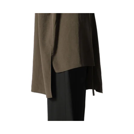 Crepe De Chine Front Placket Blouse