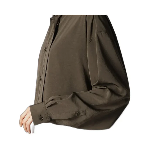 Crepe De Chine Front Placket Blouse