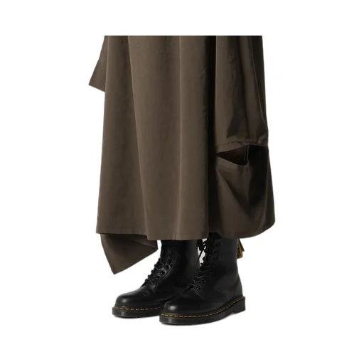 Crepe De Chine Right Drape Skirt