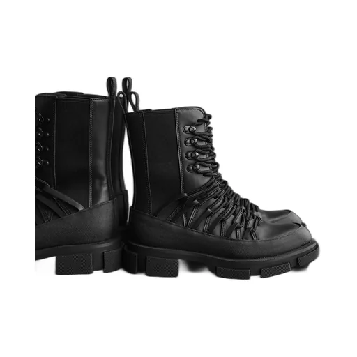 [Y's X Both]Lace-Up Boots