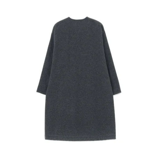 Airy Mosser Collarless Coat