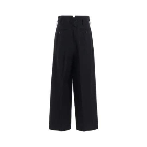 Viscose Tweed Stripe Double Tucked Pants
