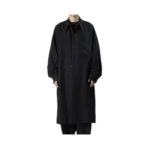 Viscose Tweed Stripe Long Coat