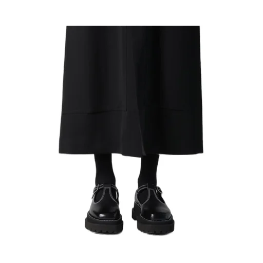 Wool Gabardine Front Open Dress