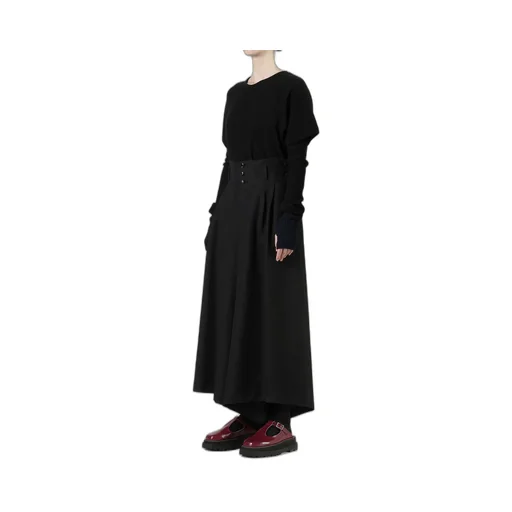 Viscose Tweed Stripe Wide Pants