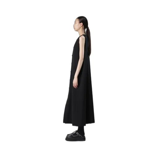 Wool Gabardine Front Open Dress