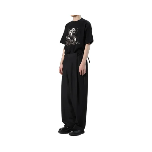 Viscose Tweed Stripe Sarouel Pants