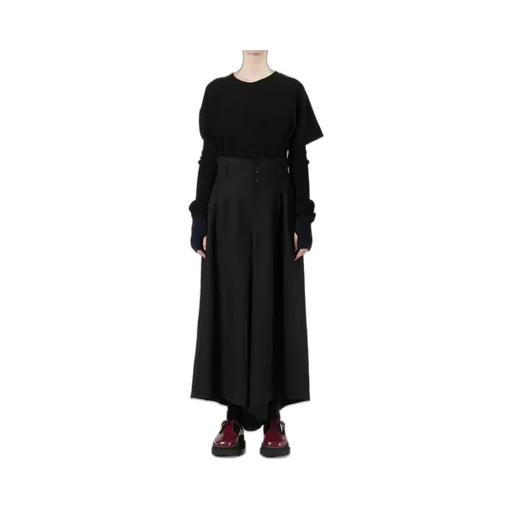 Viscose Tweed Stripe Wide Pants