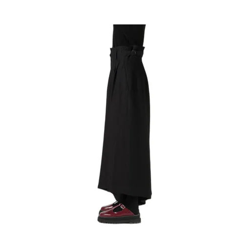 Viscose Tweed Stripe Wide Pants
