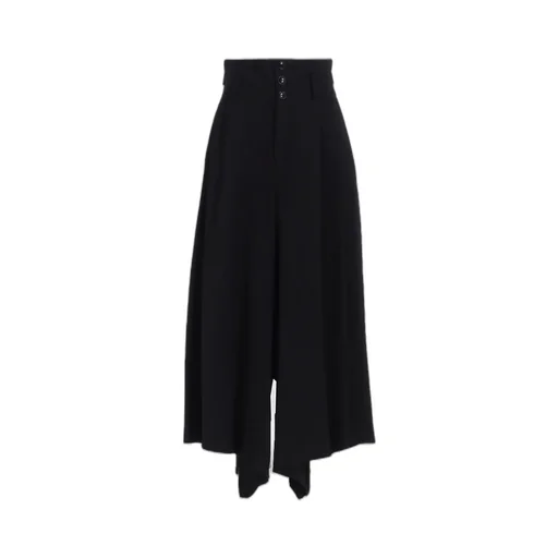 Wool Gabardine Wide Pants