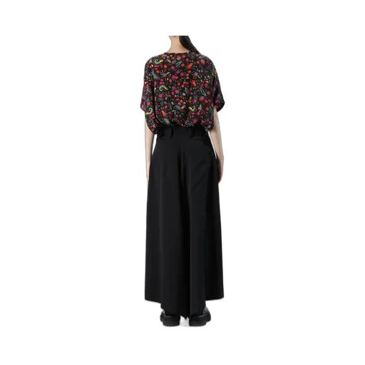 Wool Gabardine Wide Pants