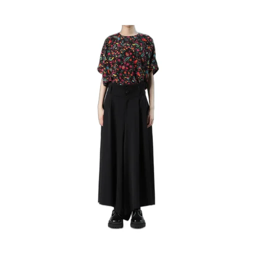 Wool Gabardine Wide Pants