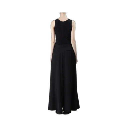 Wool Gabardine Line Skirt