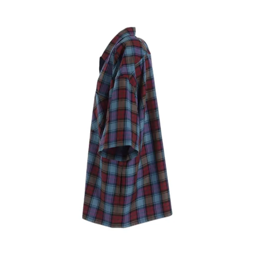 Twill Plaid Blouse