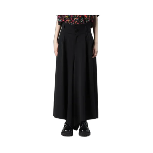 Wool Gabardine Wide Pants