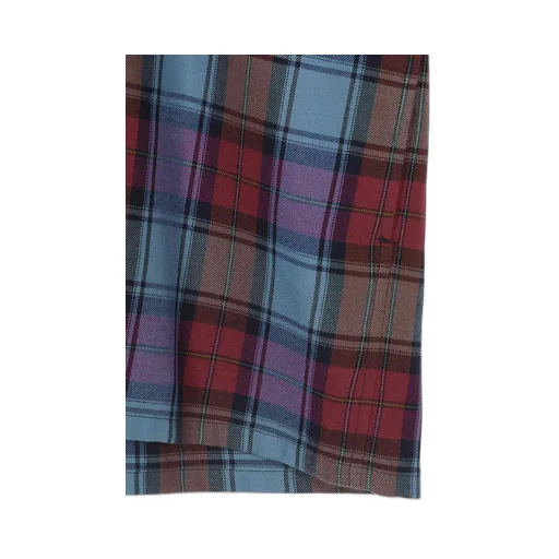 Twill Plaid Blouse