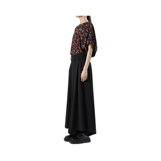 Wool Gabardine Wide Pants