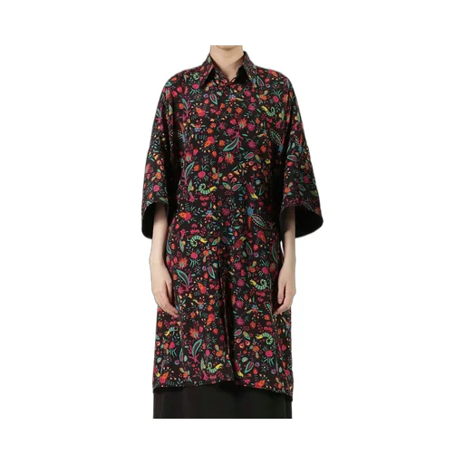 Flower Print Big Shirt