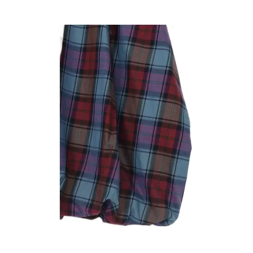 Twill Plaid Skirt