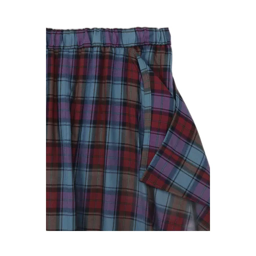 Twill Plaid Skirt