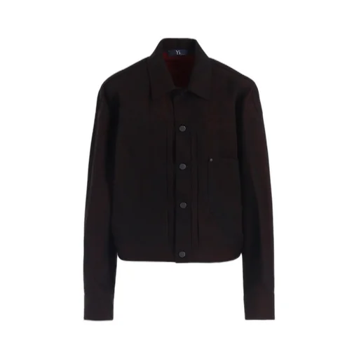 Red Back Side Denim Jacket