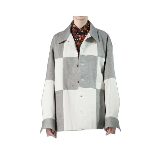 Uneven Yarn Denim Shirt Blouson