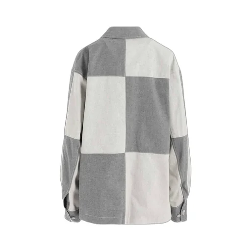 Uneven Yarn Denim Shirt Blouson