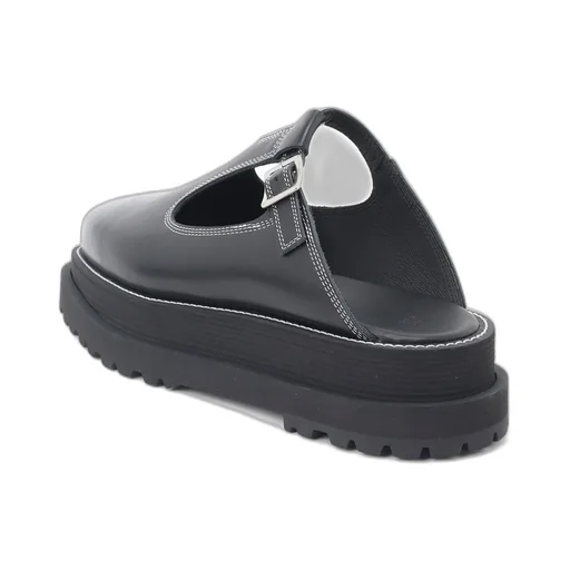 Cow Leather Mary Jane Sandals