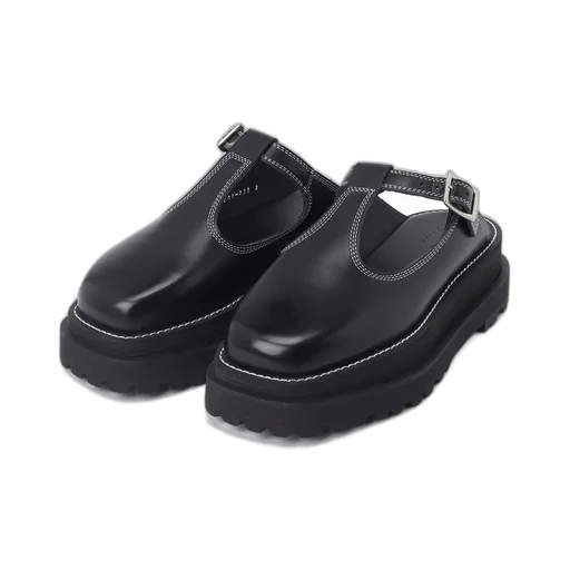 Cow Leather Mary Jane Sandals