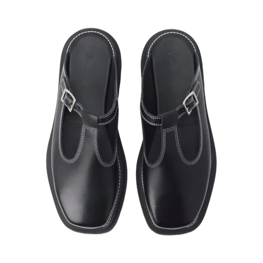 Cow Leather Mary Jane Sandals