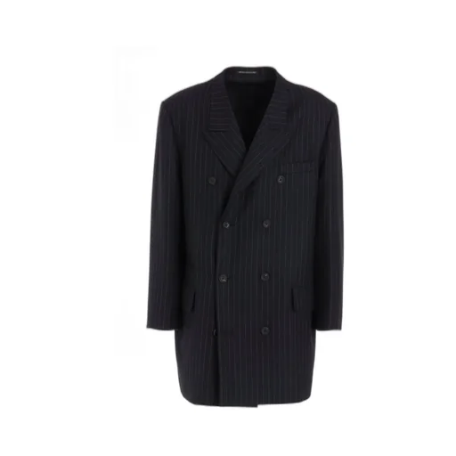 Striped Serge Double Jacket