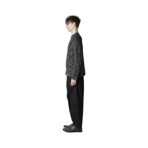 Aran Knit Round Neck Pullover