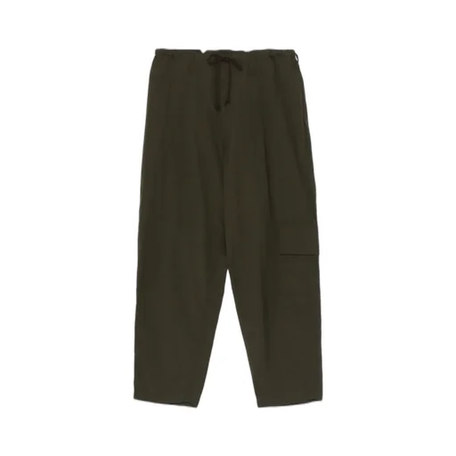 Nylon Ripstop Side-Tuck Drawstring Pants