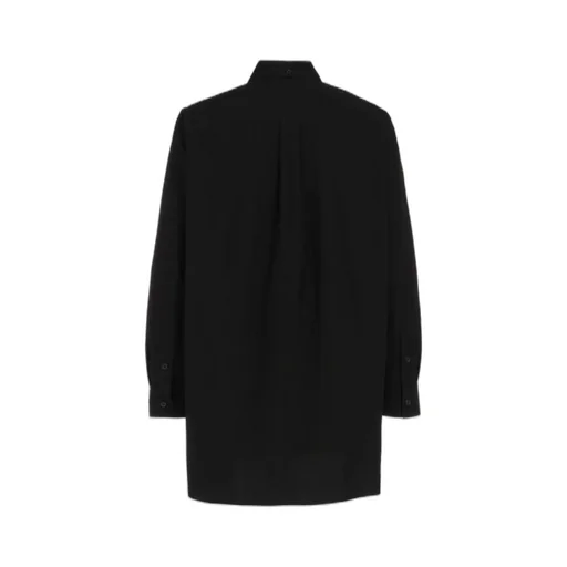 Oversized Silhouette Shirt In Broad And Cellulose Black Dahlia