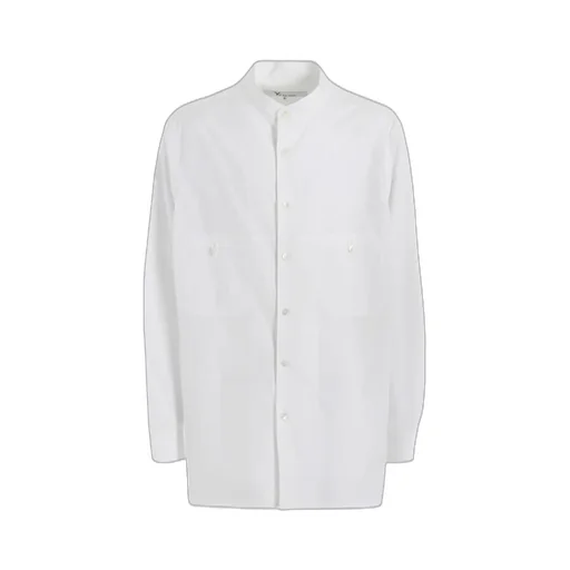 100/2 Broad Panel Stand Collar Shirt