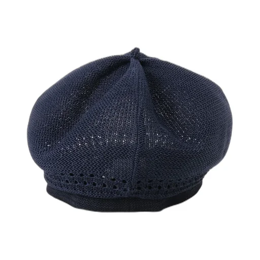 Cotton Open Work Knitted Beret