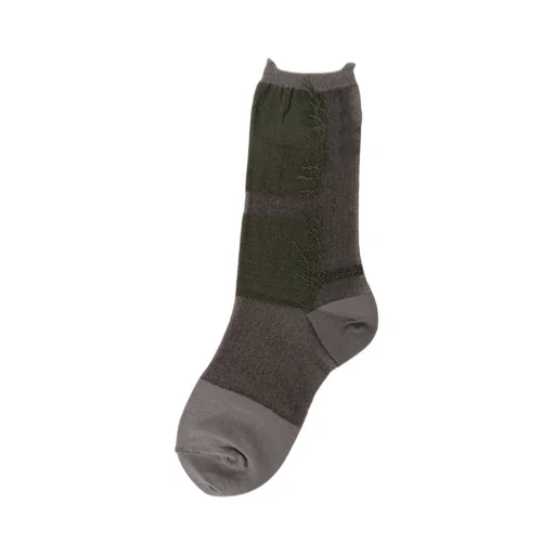 Fringe Rib Socks