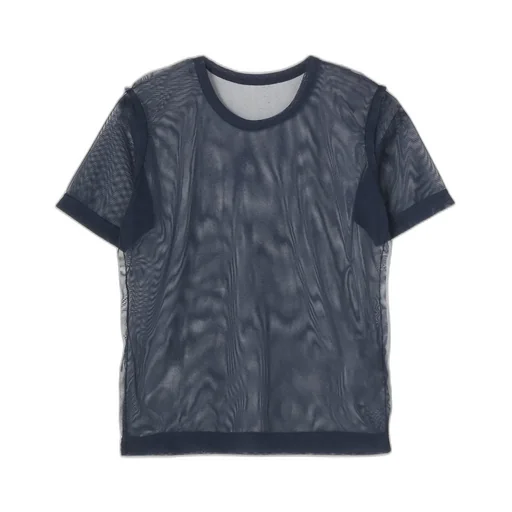 Tulle Chain Stitch Short Sleeve T