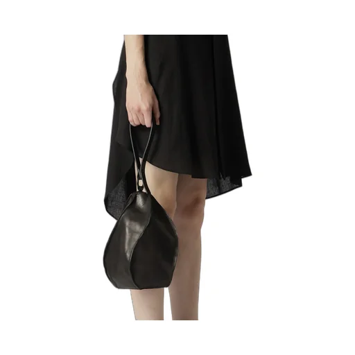 Smooth Leather Twisted Bag